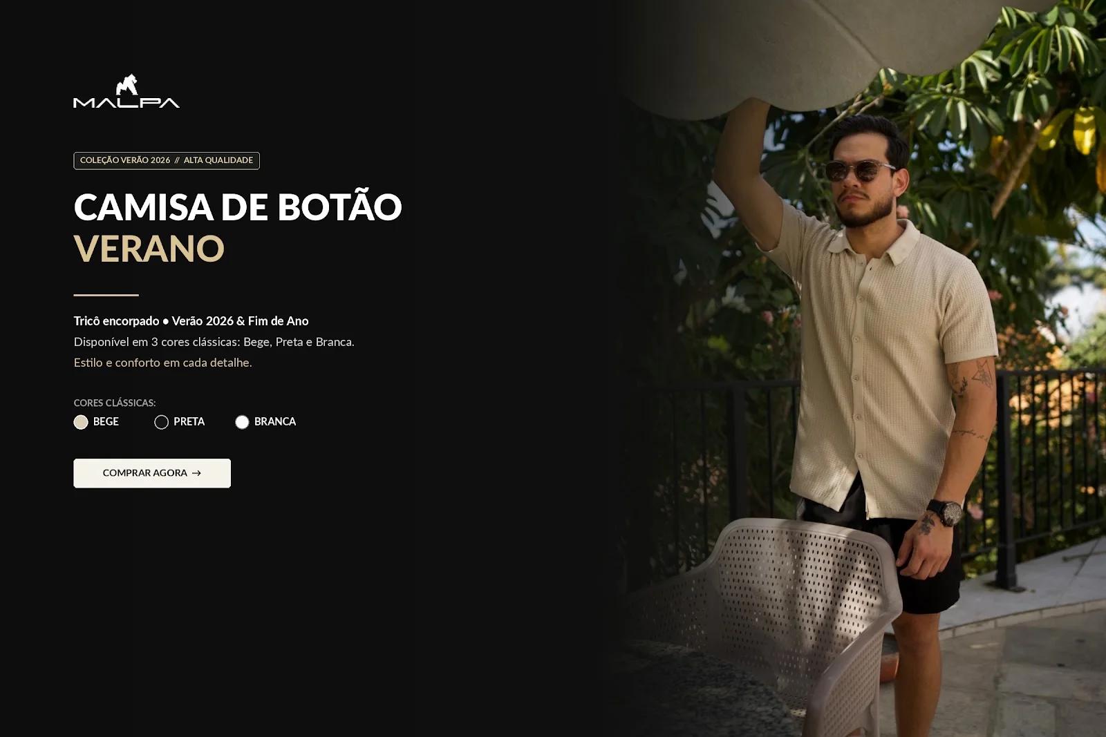 CAMISA DE BOTÃO VERANO